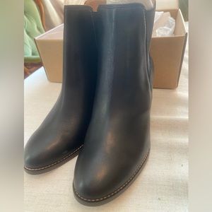J Crew Rory Leather Heeled Boots